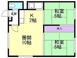 間取図画像 2LDK