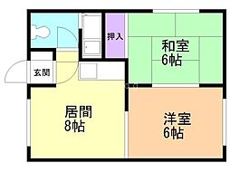 間取図画像 2LDK