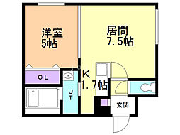 間取図画像 1LDK