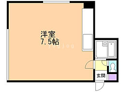 ジョインタービル ワンルームの間取図画像