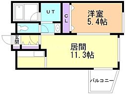 間取図画像 1LDK