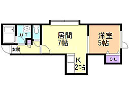 間取図画像 1LDK