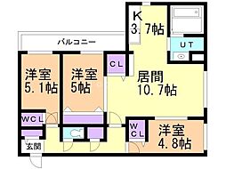 間取図画像 3LDK