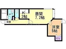 間取図画像 1LDK