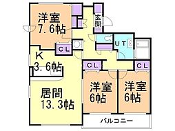 間取図画像 3LDK