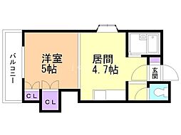 間取図画像 1DK