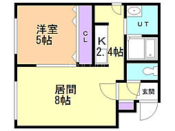 間取図画像 1LDK