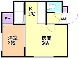 間取図画像 1LDK