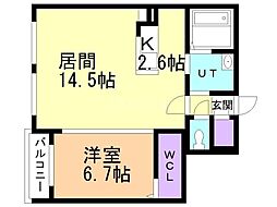 間取図画像 1LDK