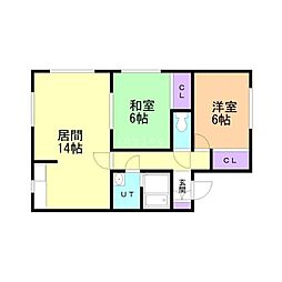 間取図画像 2LDK