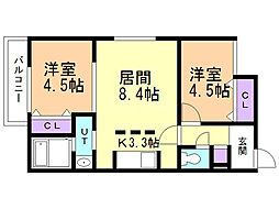 フェリスインフィニート西岡（旧セルフィーユ） 3階