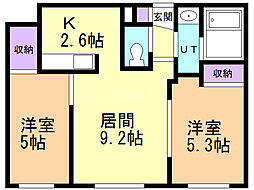 間取図画像 2LDK