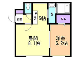 間取図画像 1LDK