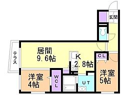 間取図画像 2LDK