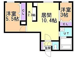 間取図画像 2LDK
