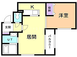 間取図画像 1LDK