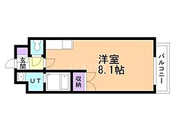 シティ・アドレ月寒公園 ワンルームの間取図画像