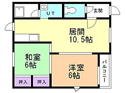 間取図画像 2LDK
