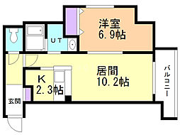 間取図画像 1LDK