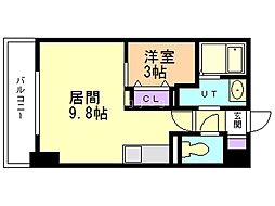 HF東札幌レジデンス 1LDKの間取図画像