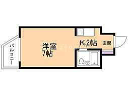 トーカン第3中の島マンション札幌第8 1Kの間取図画像