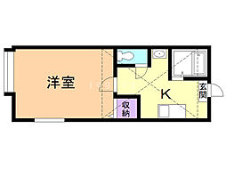 リバイブ1 1Kの間取図画像