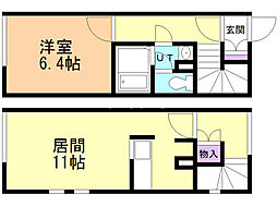 レオパレスヴィンデ 1LDKの間取図画像