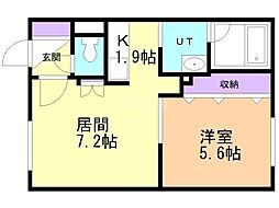 SOLEIL2・6 1LDKの間取図画像