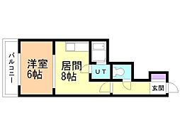 メゾン澄川ビル 1LDKの間取図画像