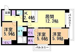 物件の間取り