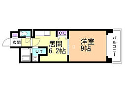 フラット・A 1DKの間取図画像