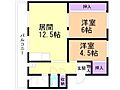 雇用促進住宅栗沢宿舎1号棟2階2.9万円