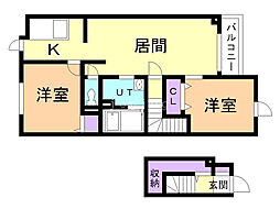 間取図画像 2LDK