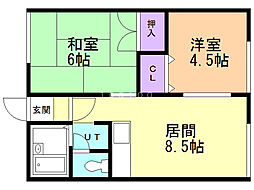 間取図画像 2LDK