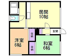 間取図画像 2LDK