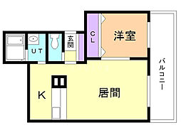 間取図画像 1LDK