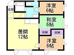 ジュン・コーポレーション 3LDKの間取図画像