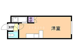 トシパレス文京台 ワンルームの間取図画像