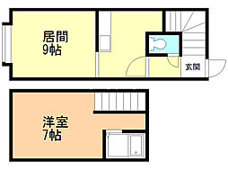 DanDeLion 1DKの間取図画像