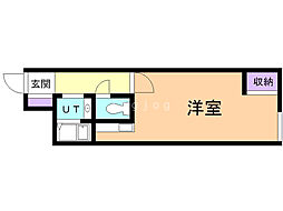ホルスビル ワンルームの間取図画像