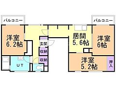 物件の間取り