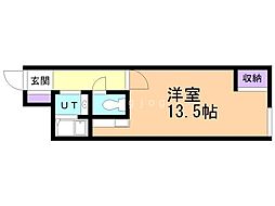 ホルスビル ワンルームの間取図画像