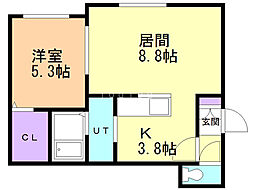 Libra 1LDKの間取図画像