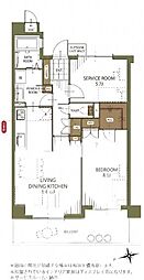 ヴァンデュール泉が丘 1SLDKの間取図画像