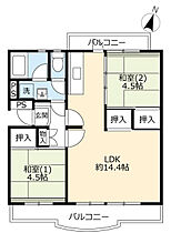 UR落合 0302-0202 ｜ 兵庫県神戸市須磨区東落合2丁目（賃貸マンション2LDK・2階・61.37㎡） その2