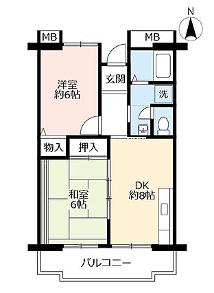 ＵＲ都市機構アクティ学園西町７５４号棟_間取り_0