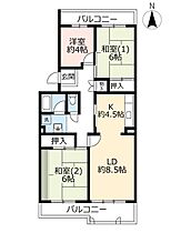 UR落合第二 0504-0503 ｜ 兵庫県神戸市須磨区南落合2丁目（賃貸マンション3LDK・5階・81.08㎡） その2