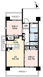 間取図画像 2LDK