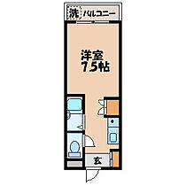 デルフィーノ坂本 404 ｜ 長崎県長崎市坂本１丁目10-28（賃貸マンション1R・4階・17.01㎡） その2