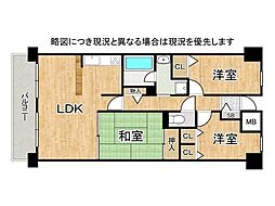 ファミールパーク鶴見 3LDKの間取図画像